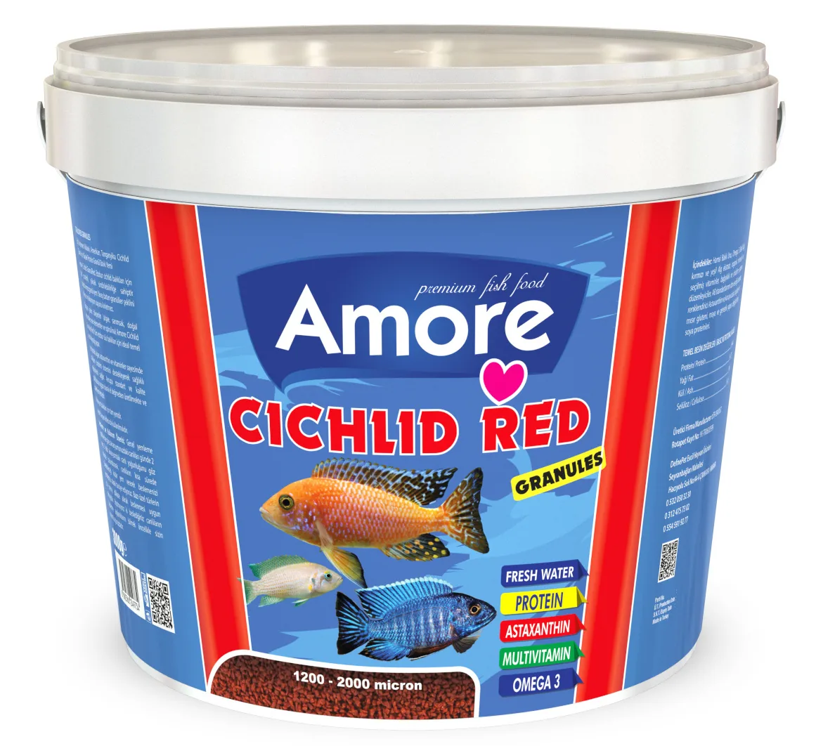 Amore • Cichlid Red Granules • 3 kg kova