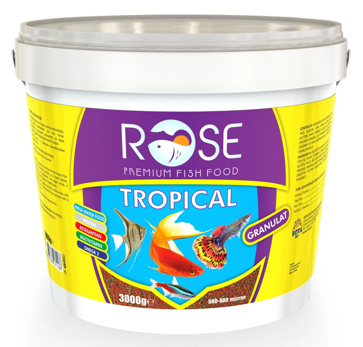 Rose • Tropical Granulat • 3 kg kova