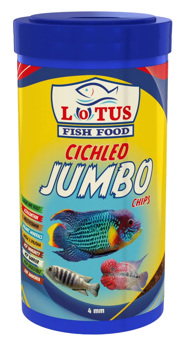 Lotus • Cichlid Jumbo Chips • 1000 ml kutu