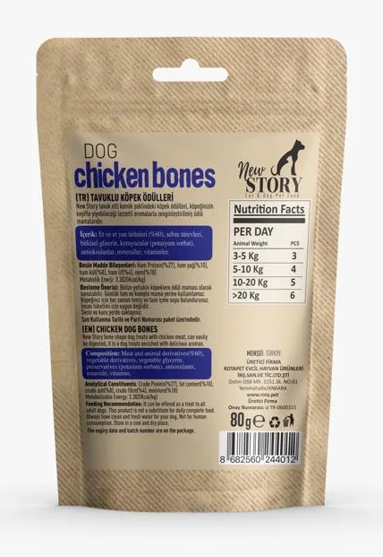 Tavuklu bones • Arka yüz