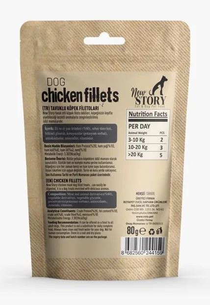 Tavuklu fillets • Arka yüz
